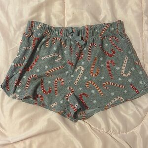 Christmas candy cane shorts